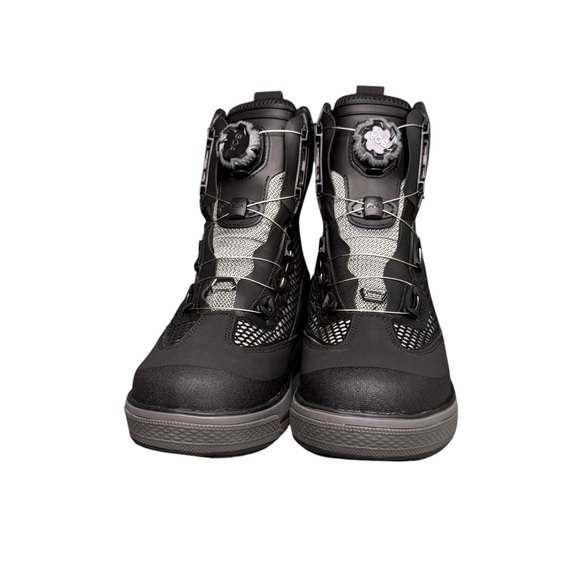 Korkers Chrome Lite Fly Fishing Low Profile Hydrophobic Adjustable Boots Gray - Picture 5 of 10